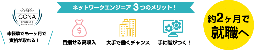 ネットワークエンジニア3つのメリット!