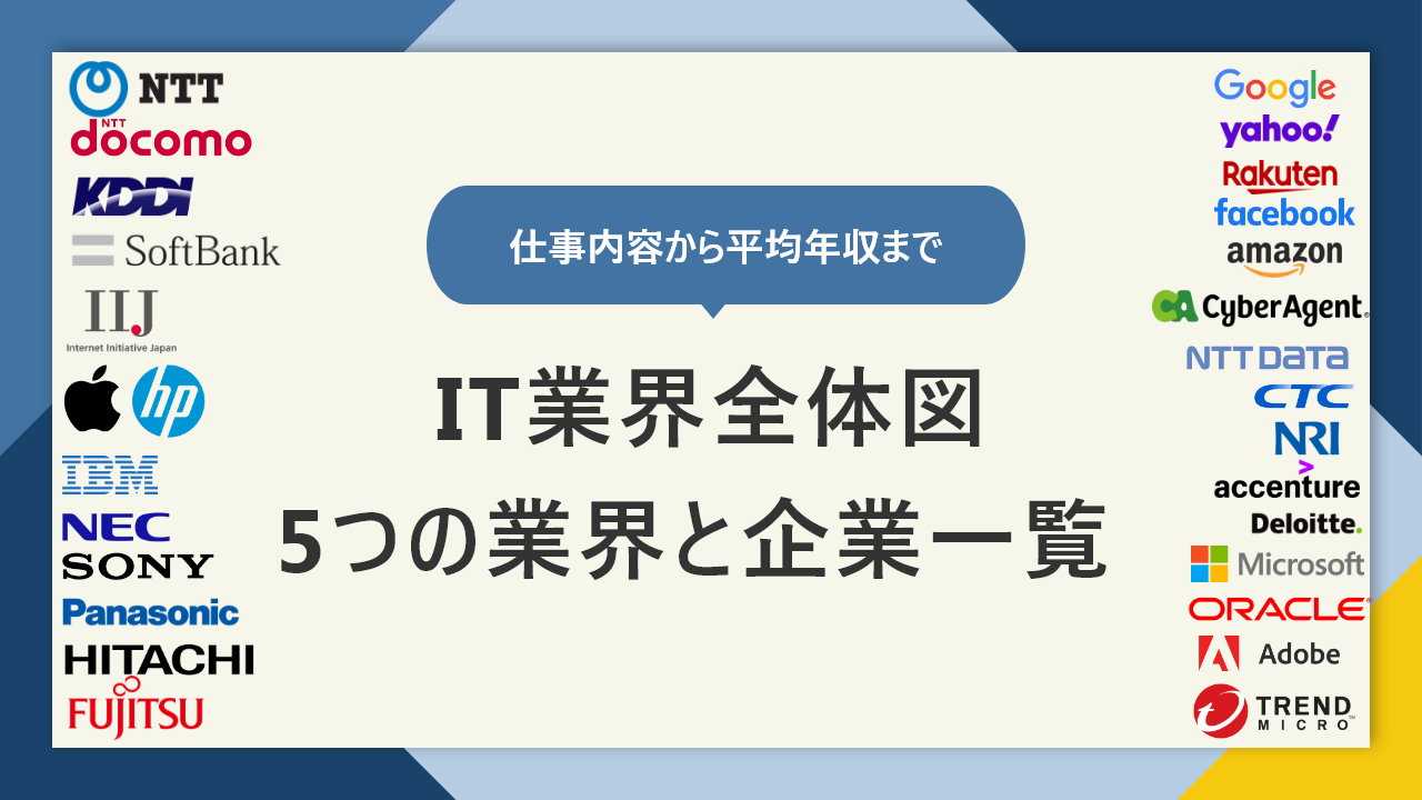 みんなの憧れ！IT業界とは｜職種や企業、年収までわかりやすく解説 | ITコラム | ネットビジョンアカデミー【公式】｜新宿のネットワークエンジニア講座