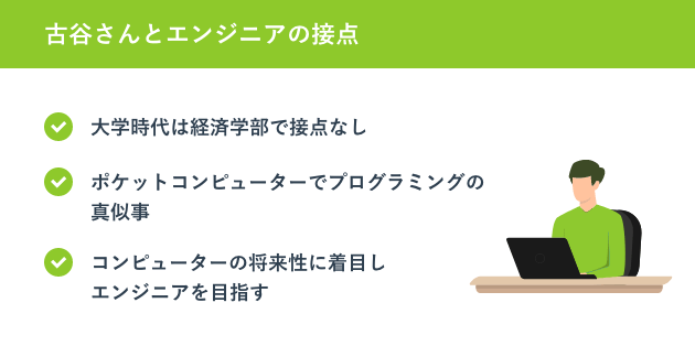古谷さんとエンジニアの接点