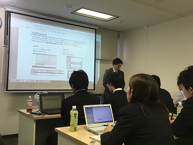 NetFlow講義の様子.*○