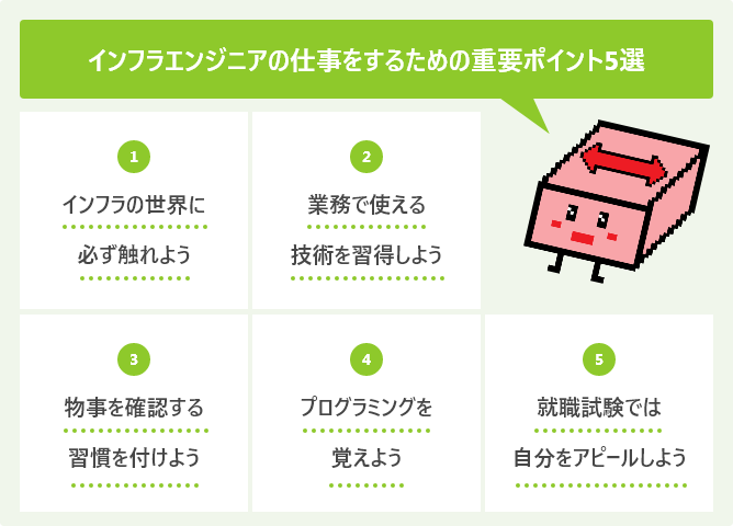 インフラエンジニアの仕事をするための重要ポイント5選