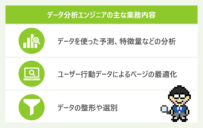 データ分析エンジニアの主な業務内容
