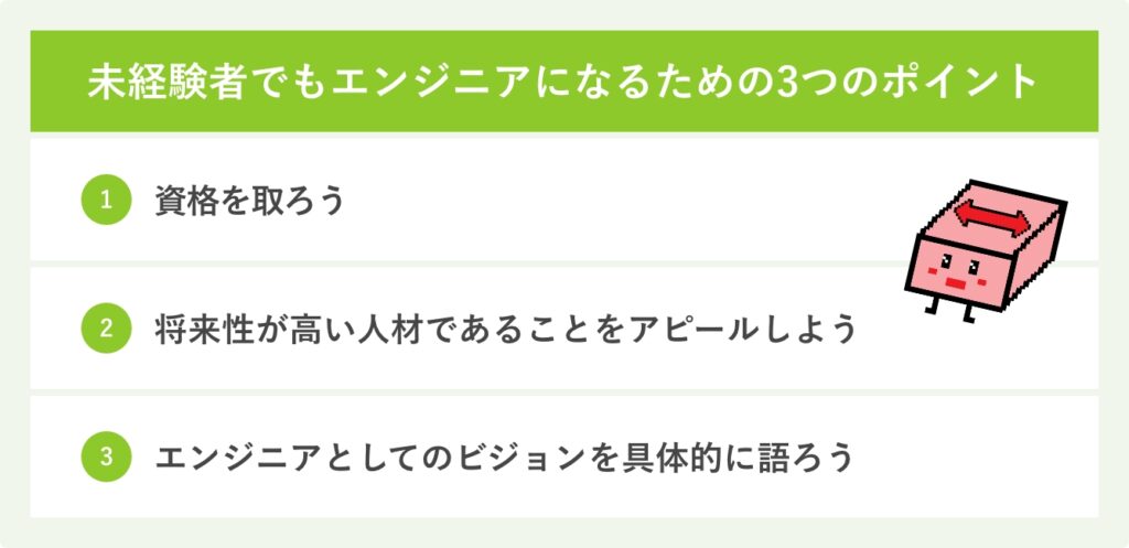 未経験でもエンジニアになるための3つのポイント