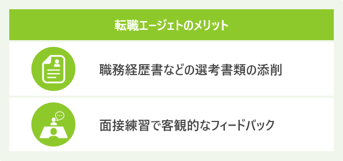 転職エージェトのメリット