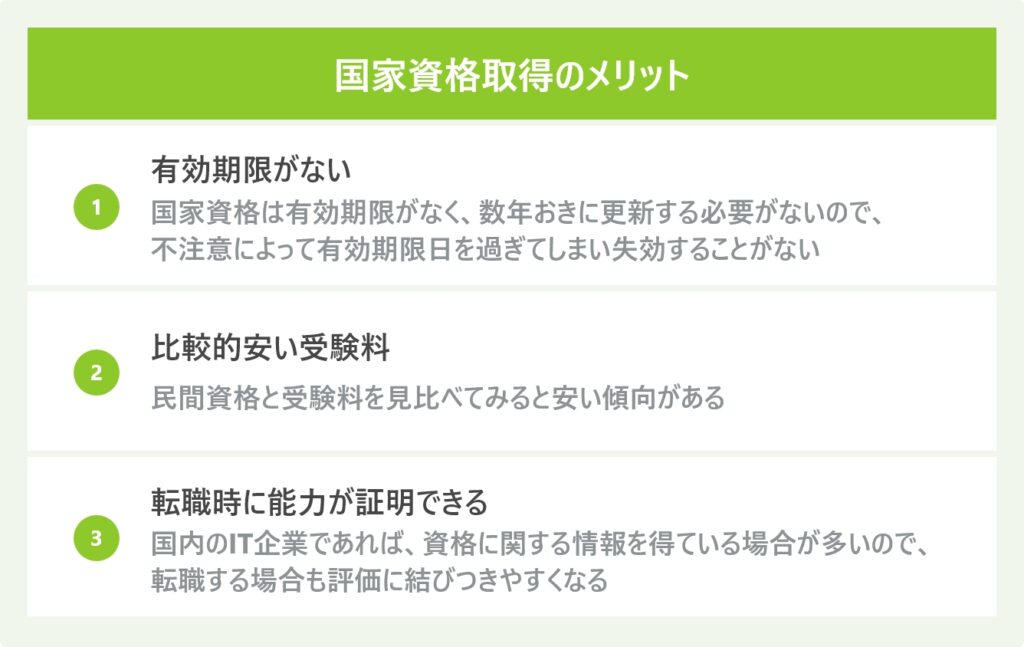 国家資格取得のメリット