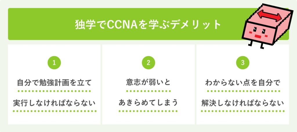 独学でCCNAを学ぶデメリット