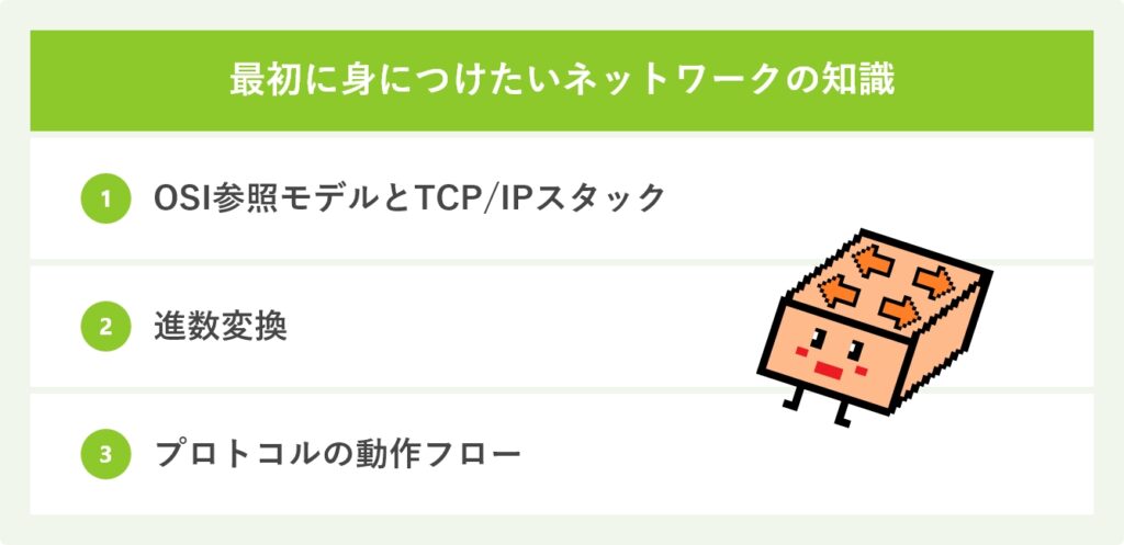 最初に身につけたいネットワークの知識