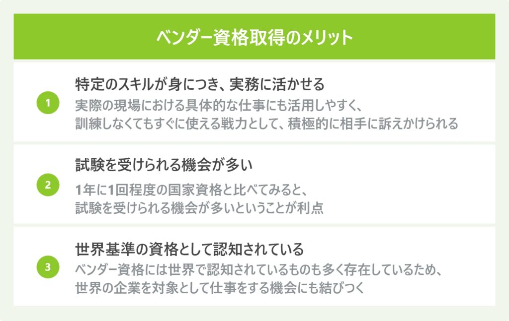 べんだー資格取得のメリット