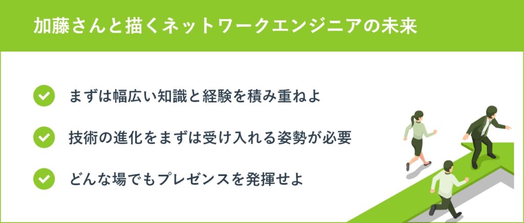 加藤さんと描くネットワークエンジニアの未来