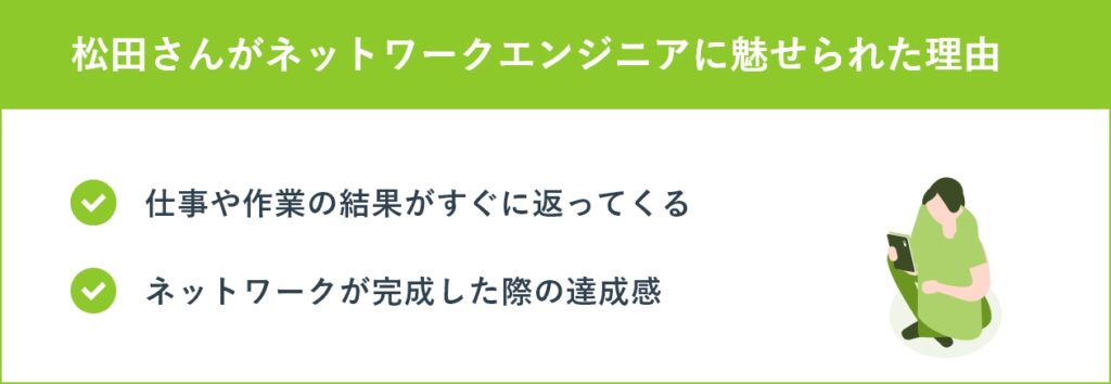 松田さんがネットワークエンジニアに魅せられた理由