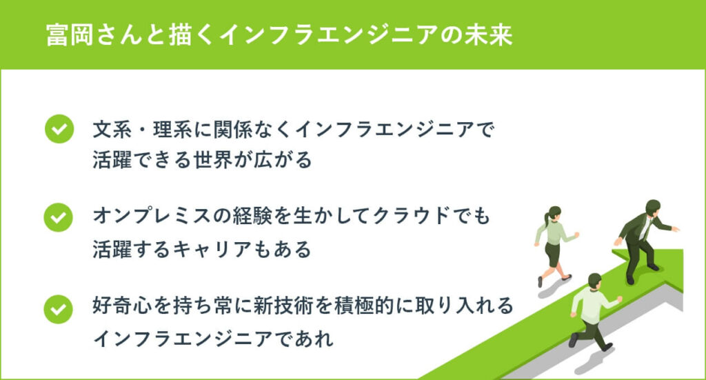 富岡さんと描くインフラエンジニアの未来