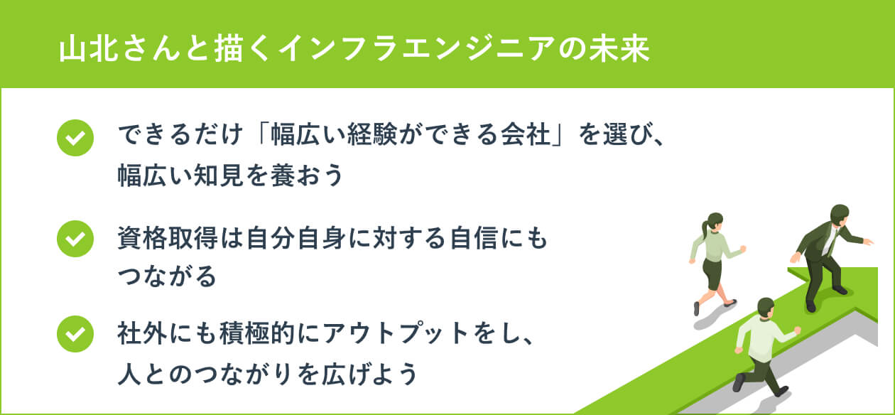 山北さんと描くインフラエンジニアの未来